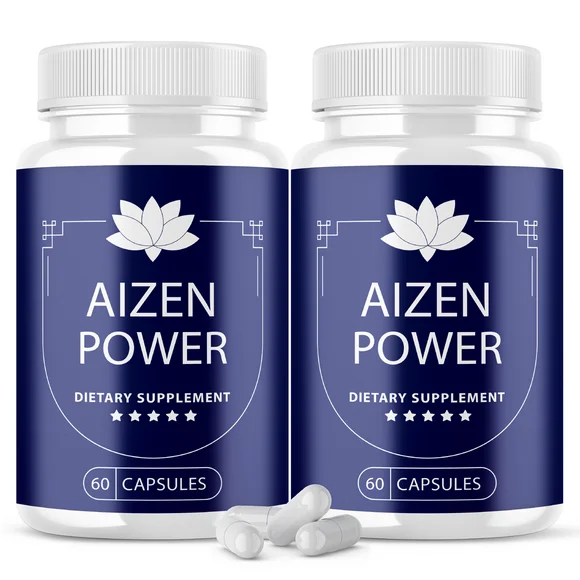 (2 Pack) Aizen Power for Men, 24 Hour Pills Plus Enhancment Supplement Performance Support Advanced Formula (120 Capsules) - Kansas Nuitrition