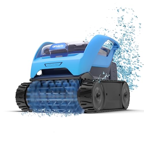 Polaris Pixel Compact Cordless Robotic Pool Cleaner for Above-Ground & In-Ground Pools up to 30ft, Long Lasting Battery