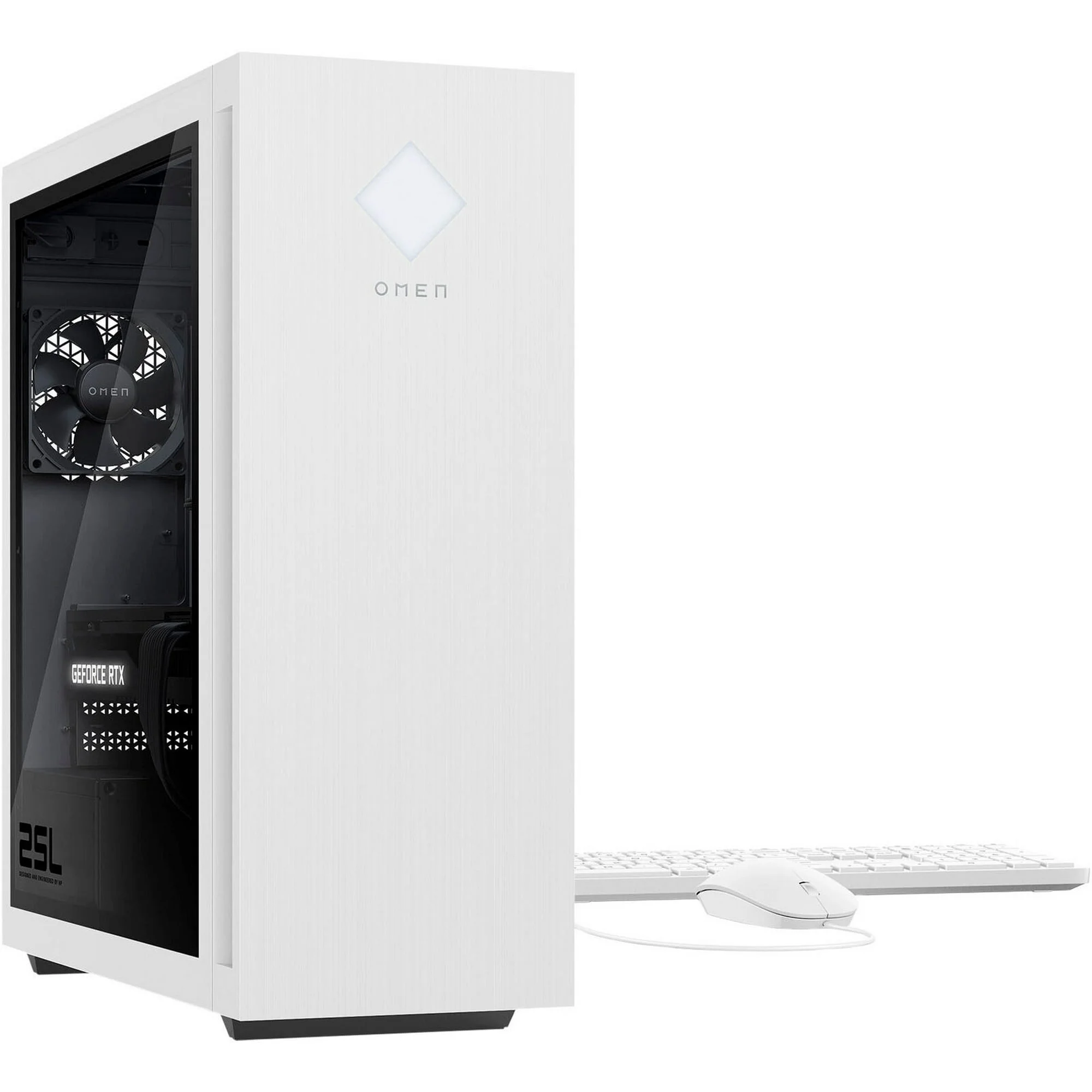 HP OMEN - 25L Gaming Desktop - Intel Core i5-13400F - 16GB DDR5 Memory - NVIDIA GeForce RTX 3060 - 1TB SSD - White PC Computer - Radiant Selections