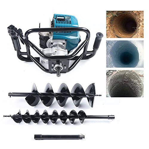 DYRABREST 52cc Gas Powered Earth Auger Post Hole Digger Borer Fence Ground Drill 4inch / 6inch / 8inch Bits