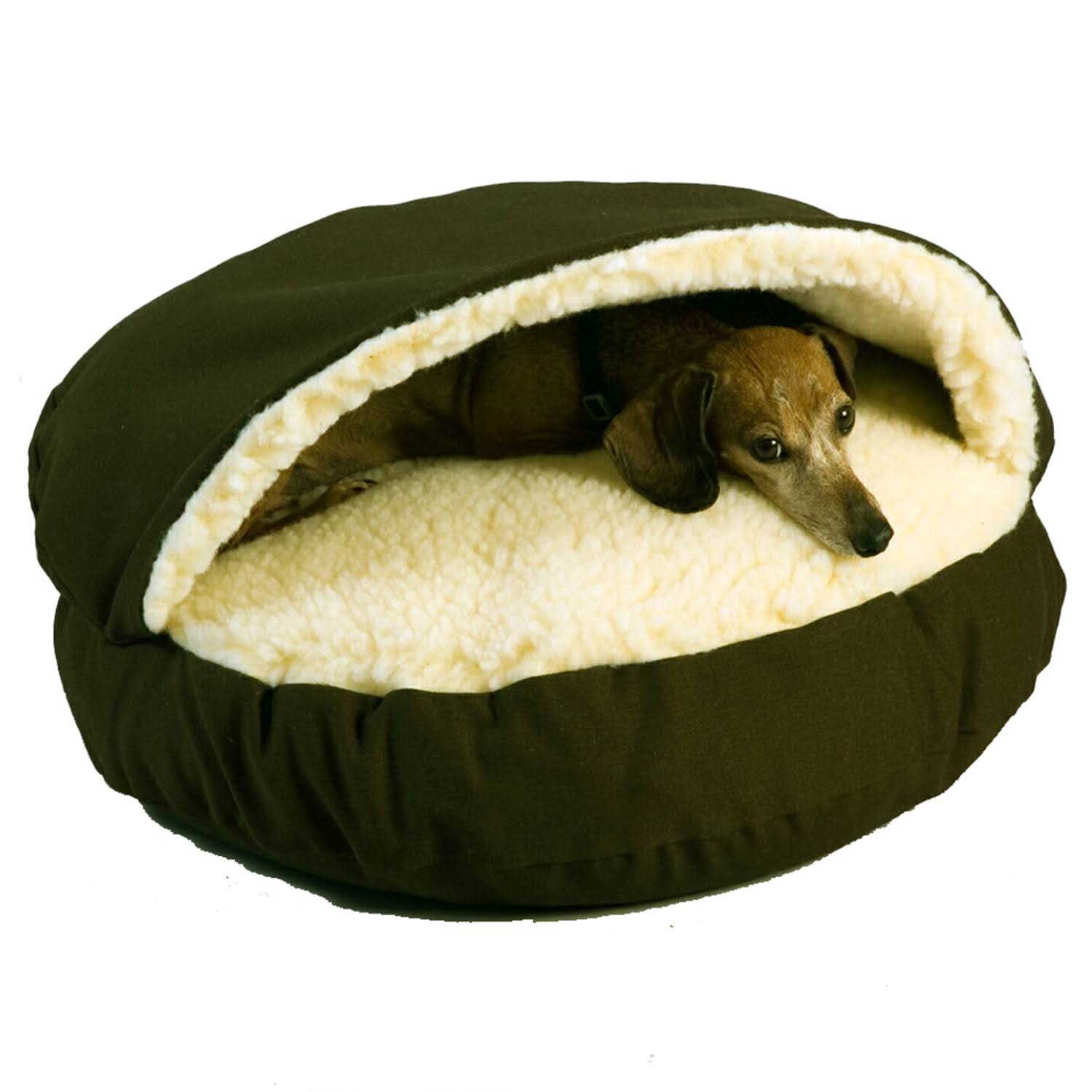 Snoozer Cozy Dog Cave Olive