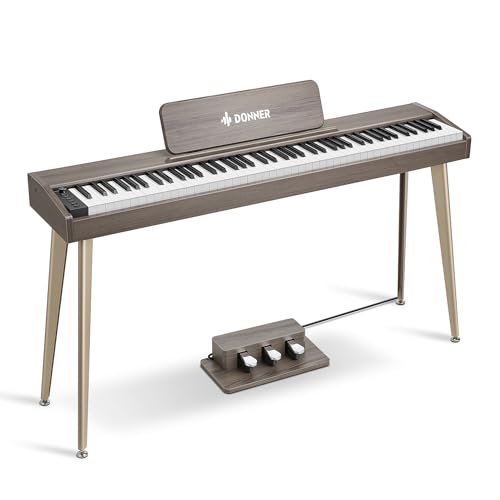 Donner OURA S100 Digital Piano with 88 Key Graded Hammer Weighted Keyboard for Beginner, Full Size Electric Piano Keyboard with Bluetooth