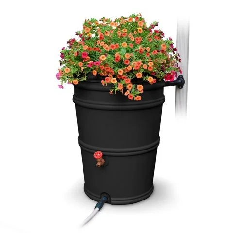 GardenControl 45 Gallon RainStation Rain Barrel - Recycled Charcoal - Curated Treasures Market