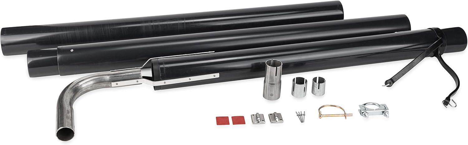 Camco Gen-Turi RV Generator Exhaust Venting System - Reduce Generator Fumes and Noise | Easy To Install and Disconnect - (44461) , Black