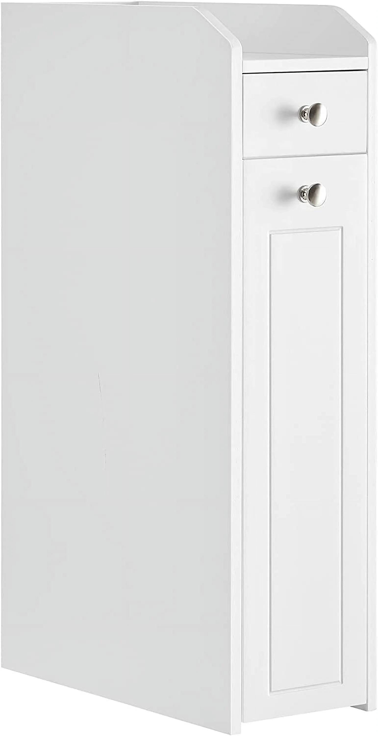 YINCHEN Small Bathroom Storage Cabinet, Slim Bathroom Storage Organizer, Toilet Paper Holder with Storage