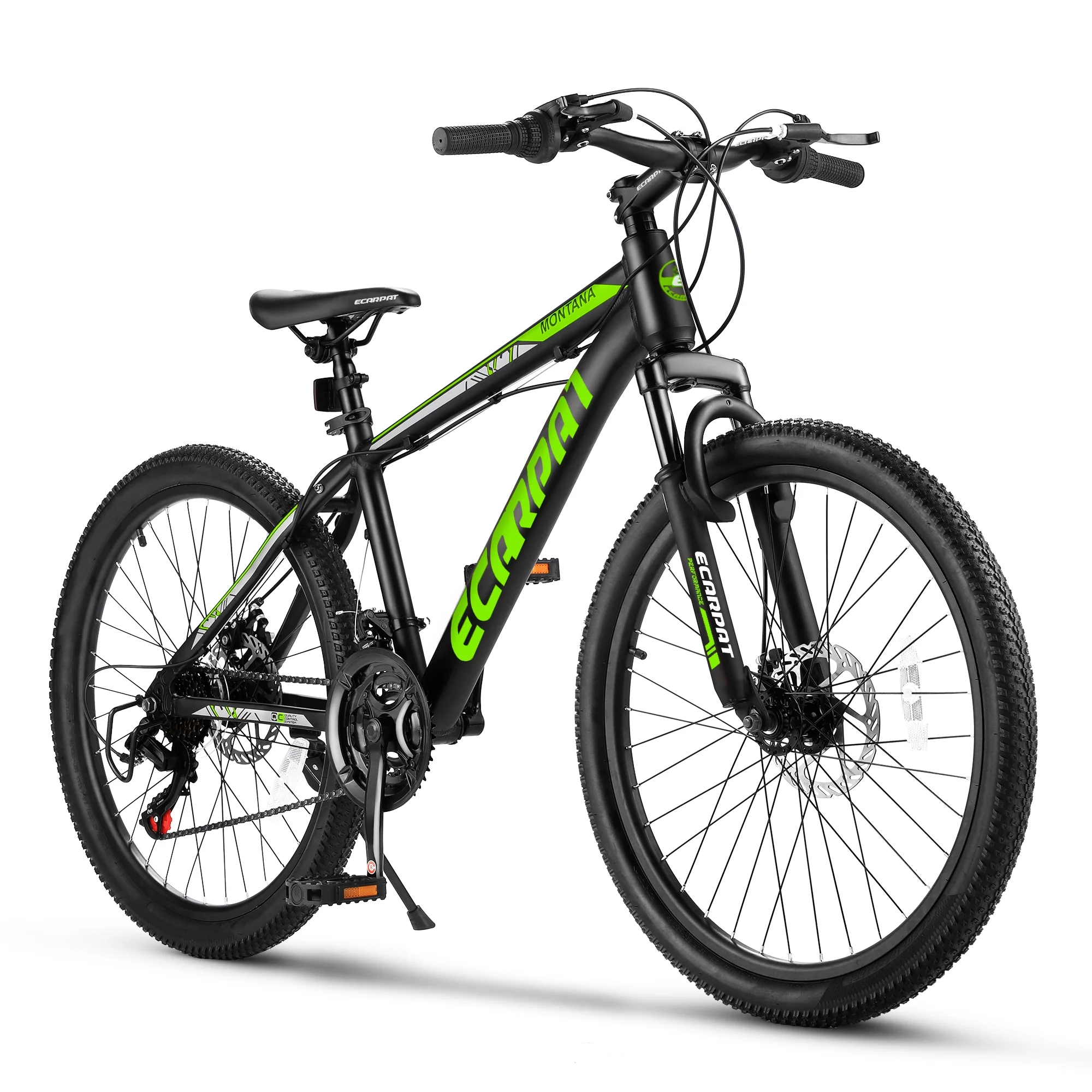 24 inch Mountain Bike for Kids and Adults, Shimano 21-Speed Aluminium Frame Bike with Disc Brake