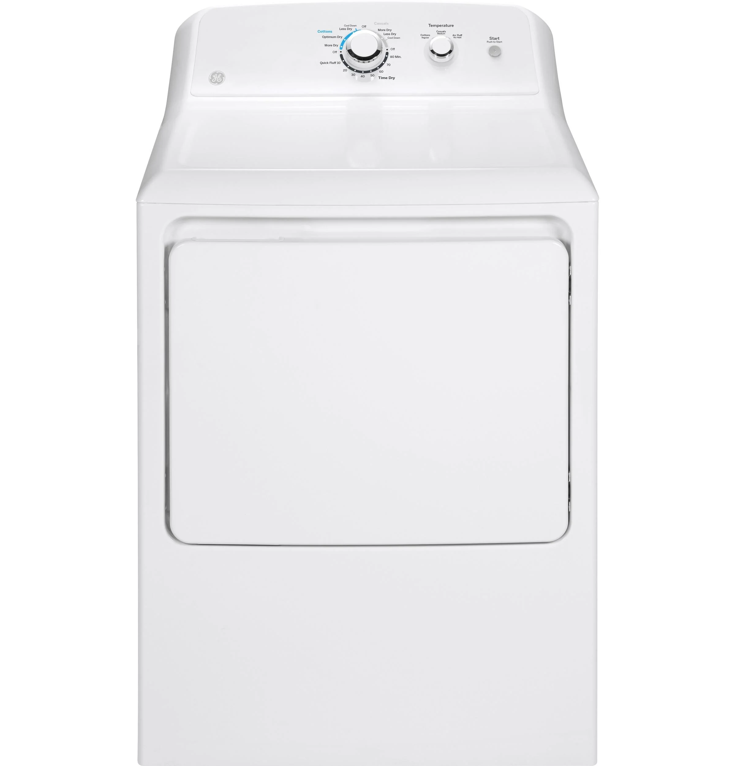 Ge Gtd33eak 27" Wide 7.2 Cu. Ft. Electric Dryer - White