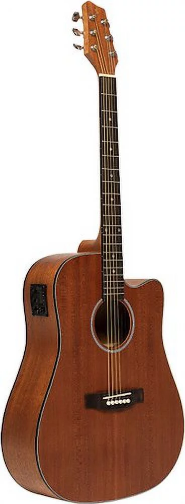Stagg Acoustic Electric Dreadnought Cutaway Guitar - SA25 DCE MAHO - Curated Treasures Market
