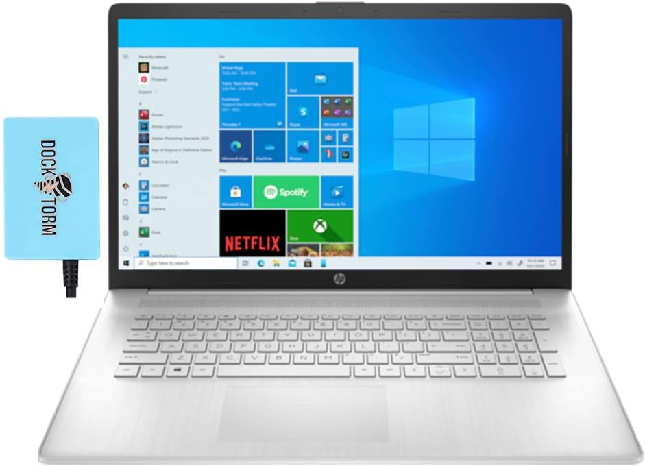 HP 17z-cp000 Home & Business Laptop (AMD Ryzen 5 5500U 6-Core, 32GB RAM, 1TB PCIe SSD + 1TB HDD, AMD Radeon, 17.3" Touch HD+ (1600x900), WiFi