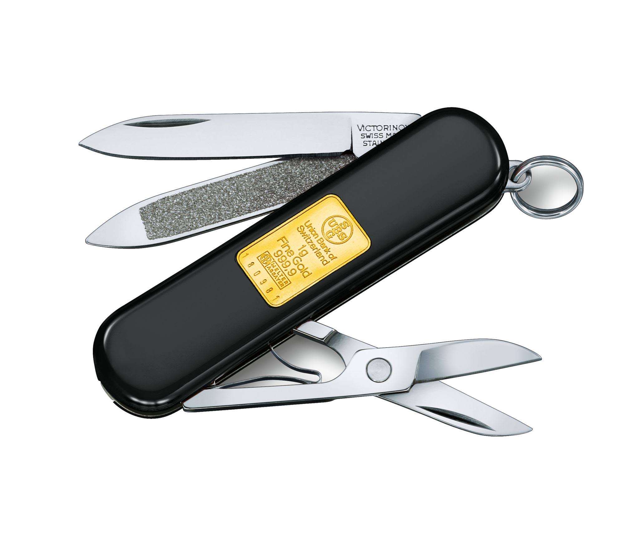 Victorinox Classic with Gold Ingot 1 Gr USA - Black - 2 in