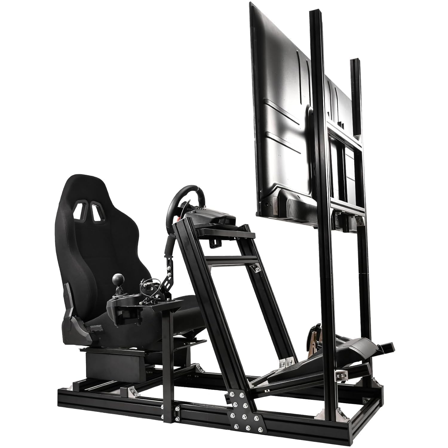 Marada Racing Simulator Cockpit with Monitor Stand Fit for Thrustmaster/PXN/Logitech/FANTEC G923 G920 T500 T3PA TGT