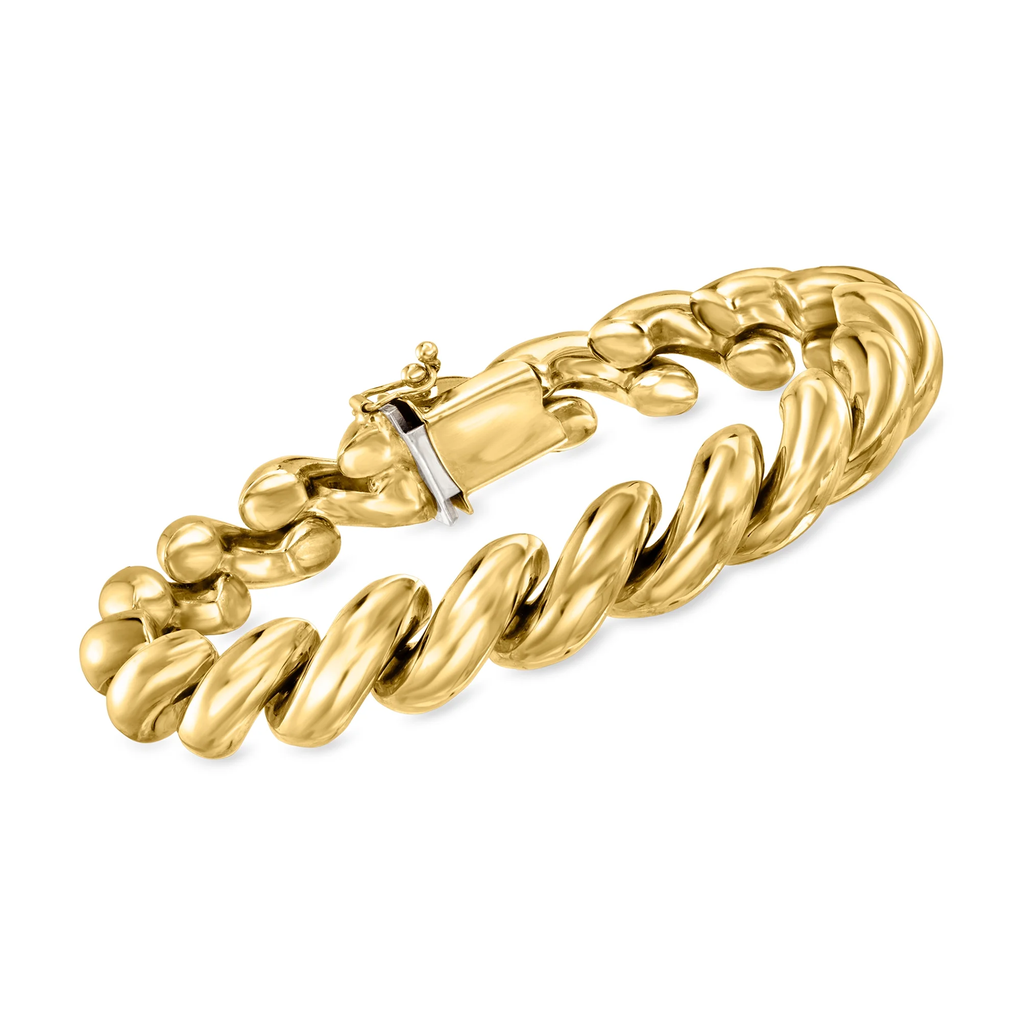 Ross-Simons 14kt Yellow Gold San Marco Bracelet, Women's, Adult - Curated Treasures Market