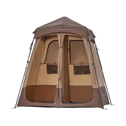 Quick Open Automatic Camping Shower Tent Oversized Space Privacy Tent Portable Outdoor Shower Tent Camping with Floor Replacement Tent Changing Room