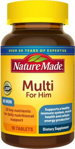 Multivitaminas Para El Sin Hierro, Apoyo Nutricional Diario Para Hombres, - Kansas Nuitrition - HNZSDS