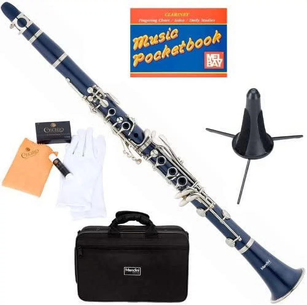 Mendini by Cecillo Bb Clarinet w/Case for Students, Adults and Kids - Curated Treasures Market
