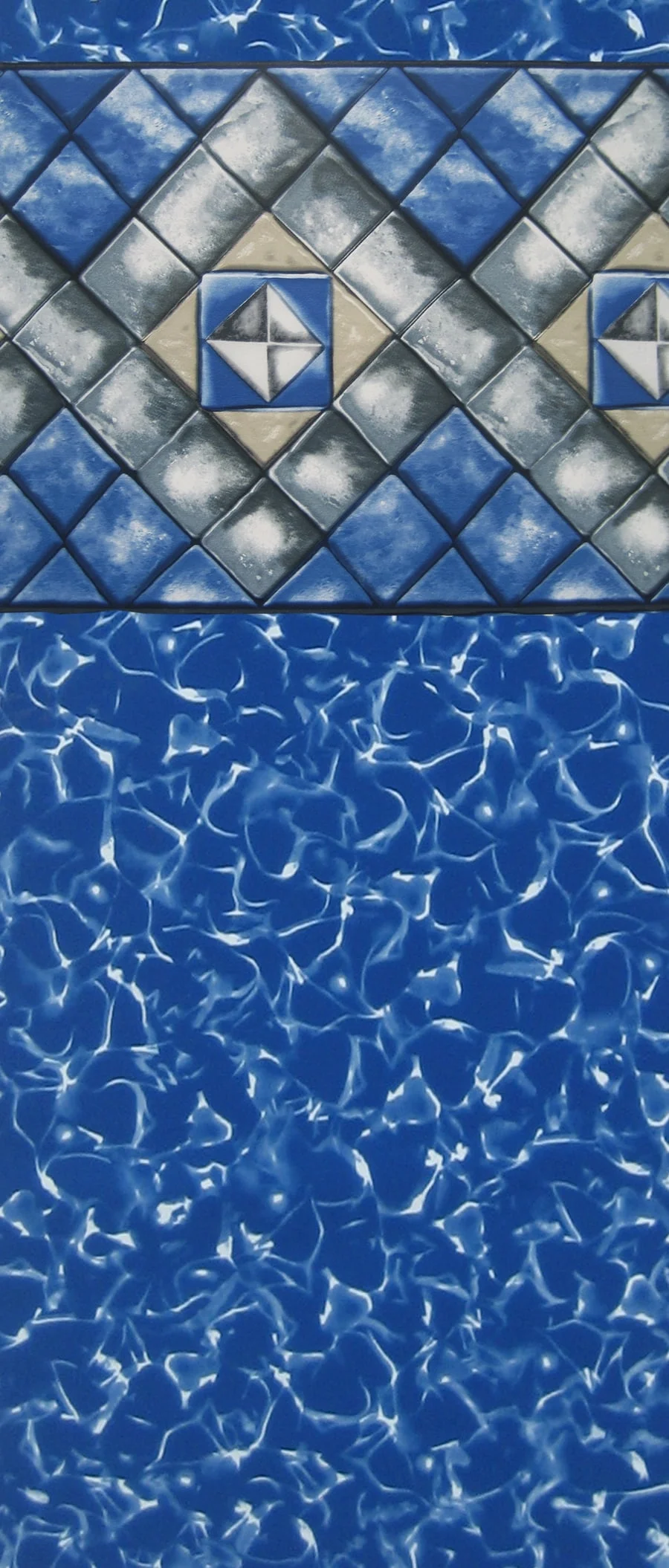 SmartLine 12' x 24' Oval Manor Liner for Esther Williams/Johnny Weissmuller Pools - 48" Wall Height - 25 Gauge