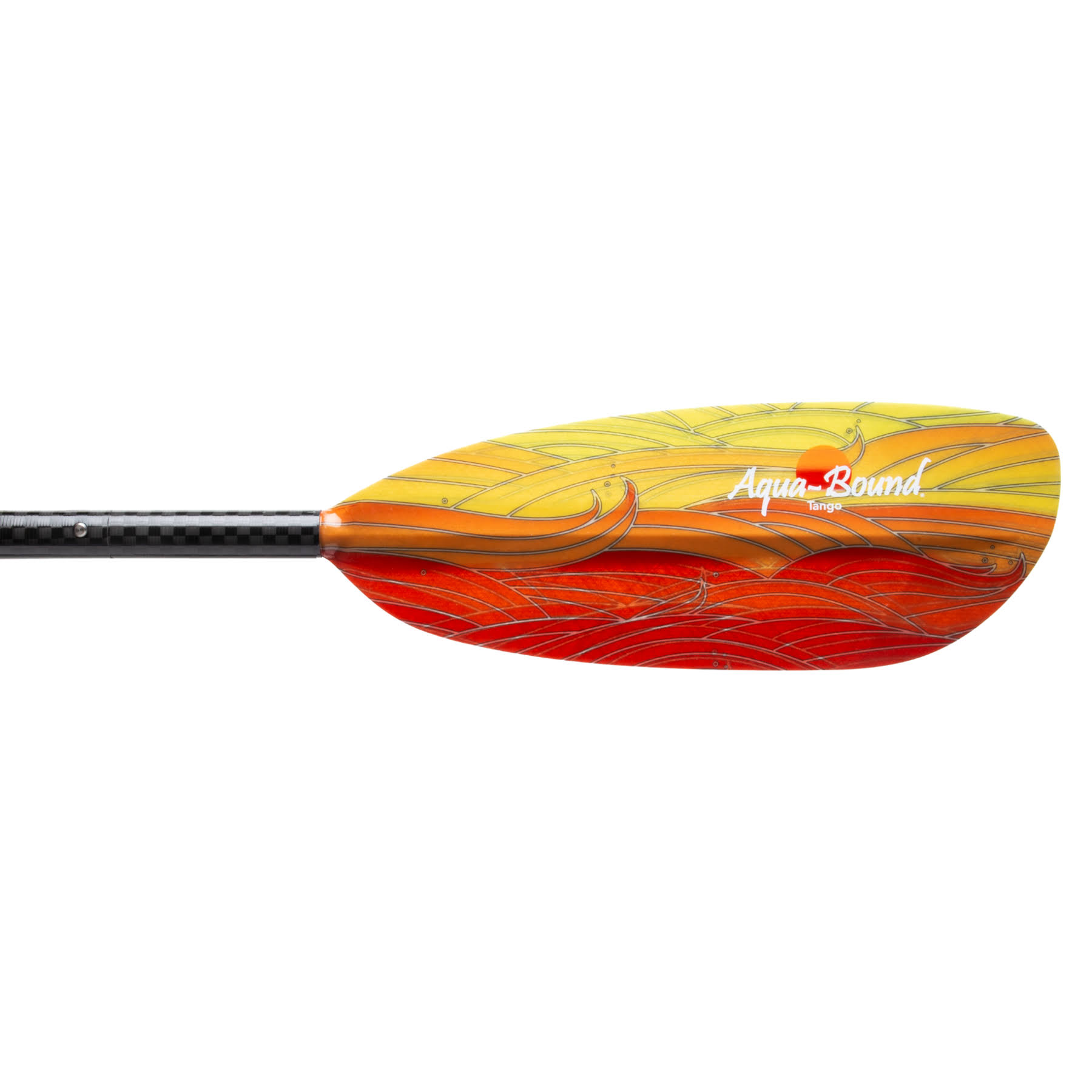 Aqua Bound Tango Fiberglass Lam / Posi-Lok Carbon Kayak Paddle 4pc 215 - Black