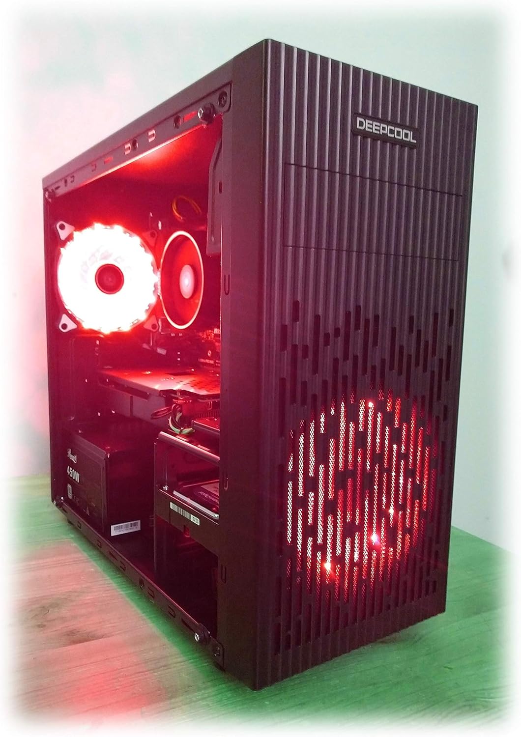 Centaurus Druid 2.1 Gaming Computer - AMD Ryzen 7 5700G 8-Core 4.2GHz, 16GB RAM, Radeon Vega 8, 500GB SSD, Windows 10 PRO. Fast CPU, red LEDs