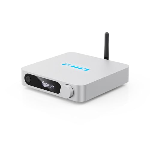 FiiO SR11 AirPlay Audio Streamer Receiver,WiFi Multiroom Streamer,Stream Hi-Res Audio from Spotify, Amazon Music, Tidal (Black)