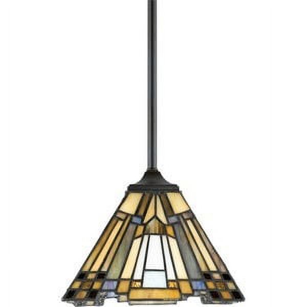 1 Light Mini-Pendant Geometric Tiffany Pendant Light Bailey Street Home 71-Bel-619945