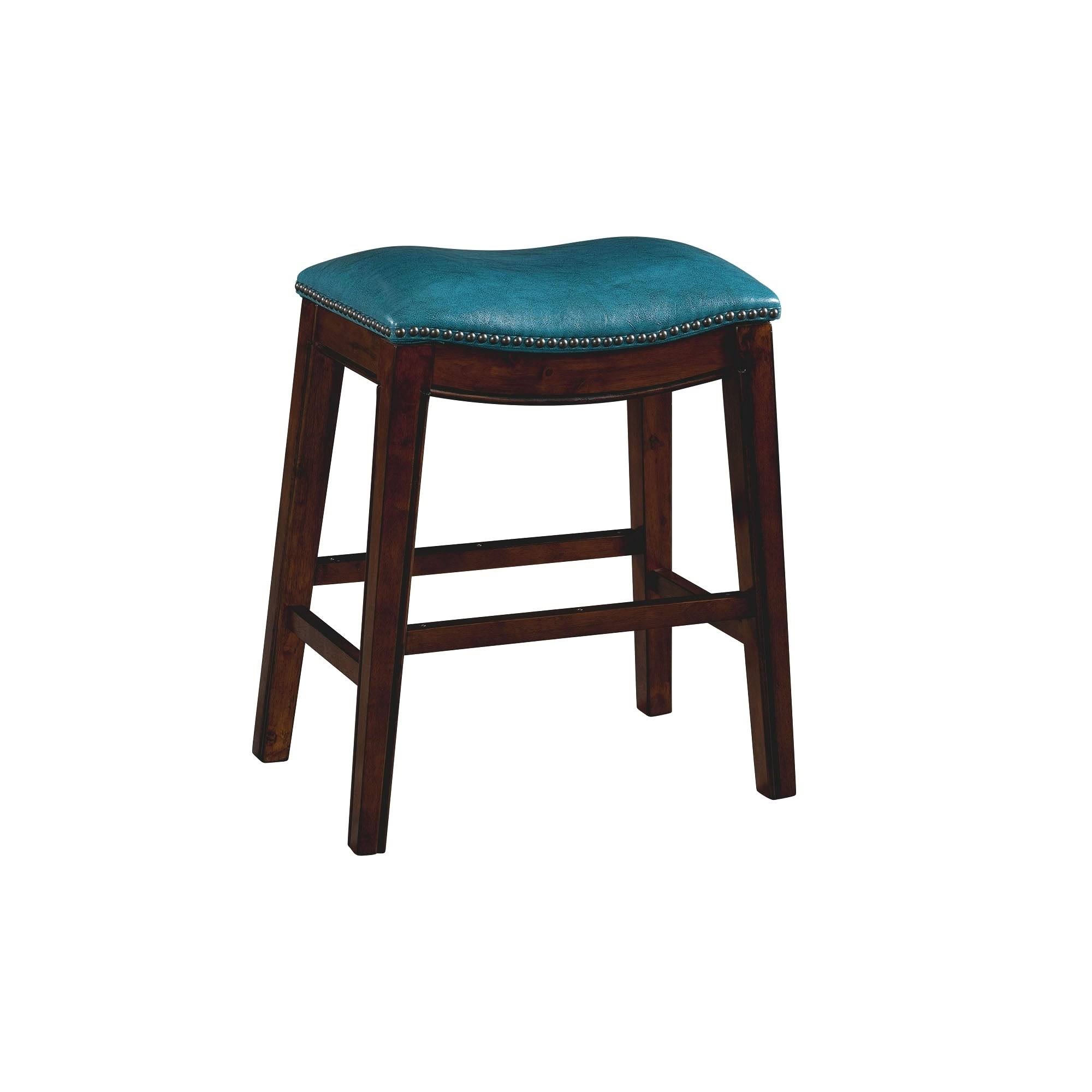 Gracewood Hollow Parpetsi 24-Inch Backless Counter-Height Bar Stool - Blue