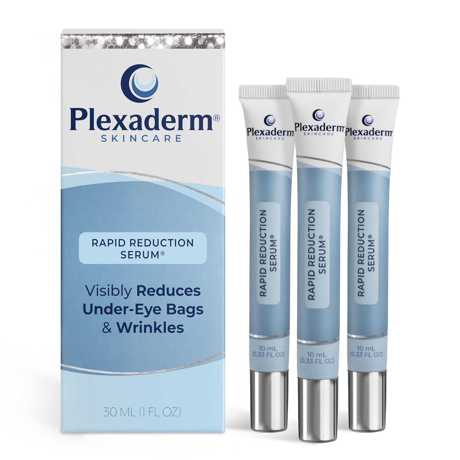 Plexaderm Rapid Reduction Eye Serum - Advanced Formula Anti Aging Visibly Reduces Under-Eye Bags, Wrinkles, Dark Circles
