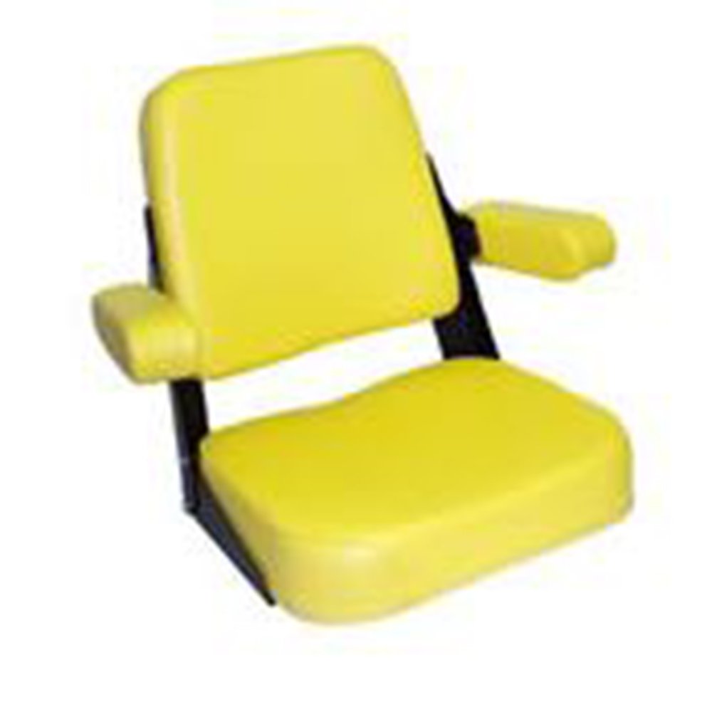 JD200YV New Yellow Vinyl Seat Assm Fits John Deere Fits JD Tractor Models 2010 +