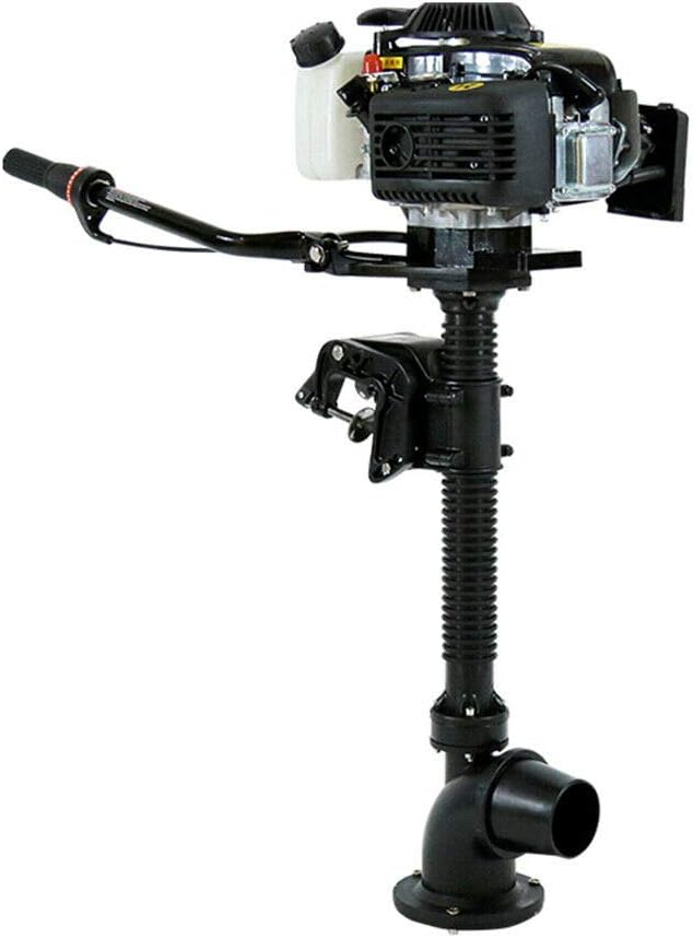 Boat Engine, 4HP 4 Stroke 55CC Outboard Motor Wind Cooling Tiller Control Outboard Motor CDI Ignition System Fishing Boat Engine