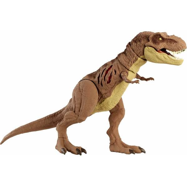 Jurassic World Tyrannosaurus Rex Extreme Damage Dinosaur Figure Camp Cretaceous - Megean