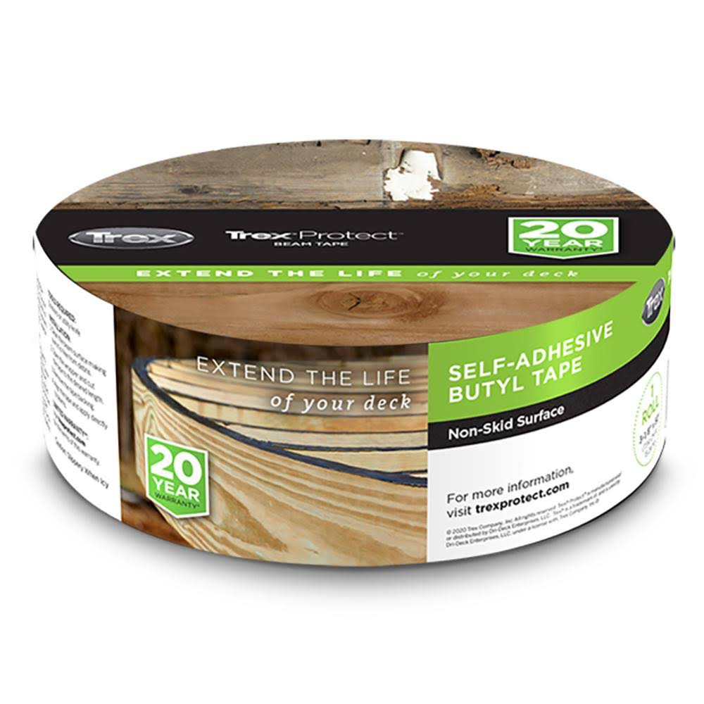 Trex Protect:Trex RainEscape Trex Protect 4 in. x 65 ft. (100 mm x 20 M) Butyl Beam Tape TP0038