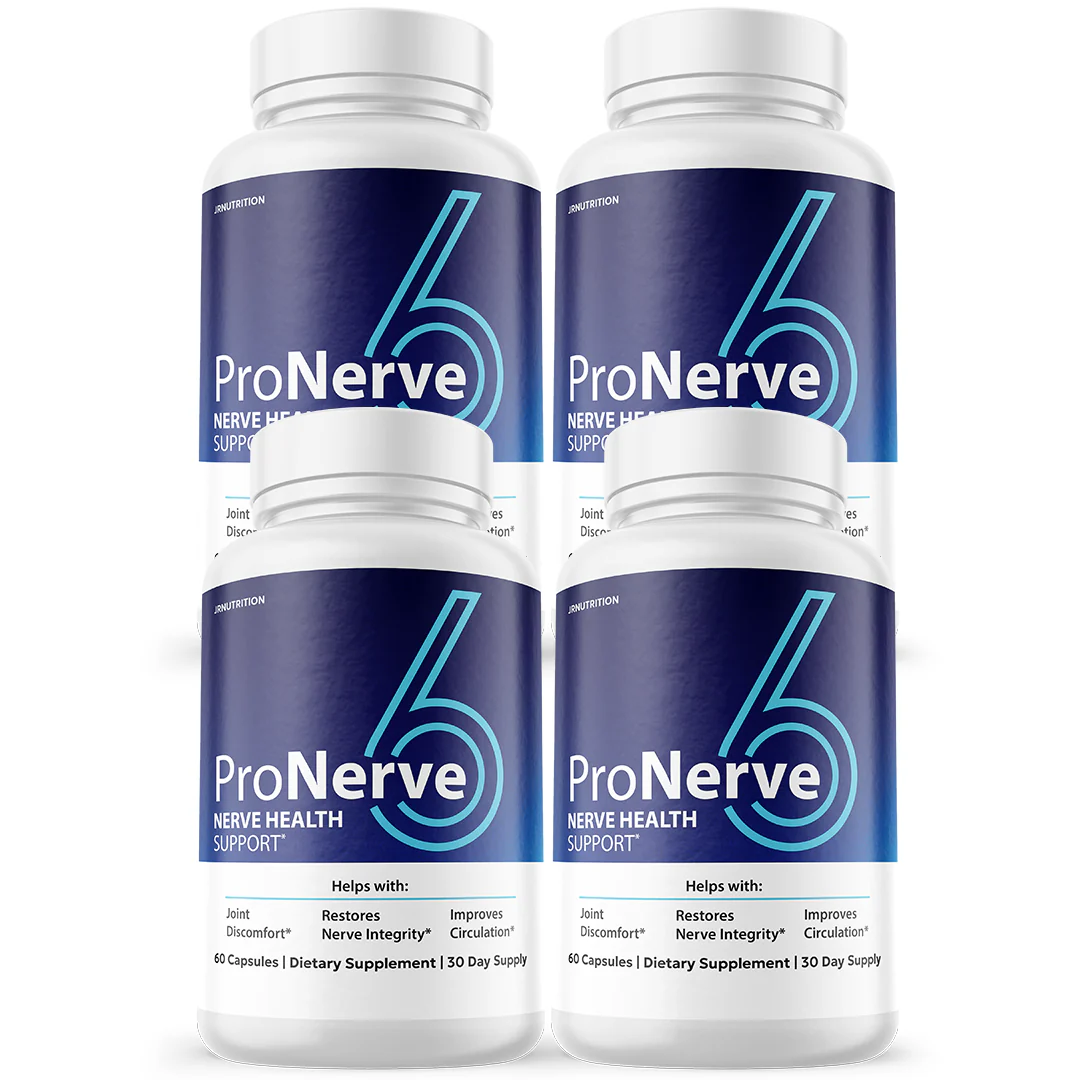 ProNerve6 Nerve Health Supplement to Support Nerve Functions Relief - 4 Bottles - Kansas Nuitrition - HNZSDS