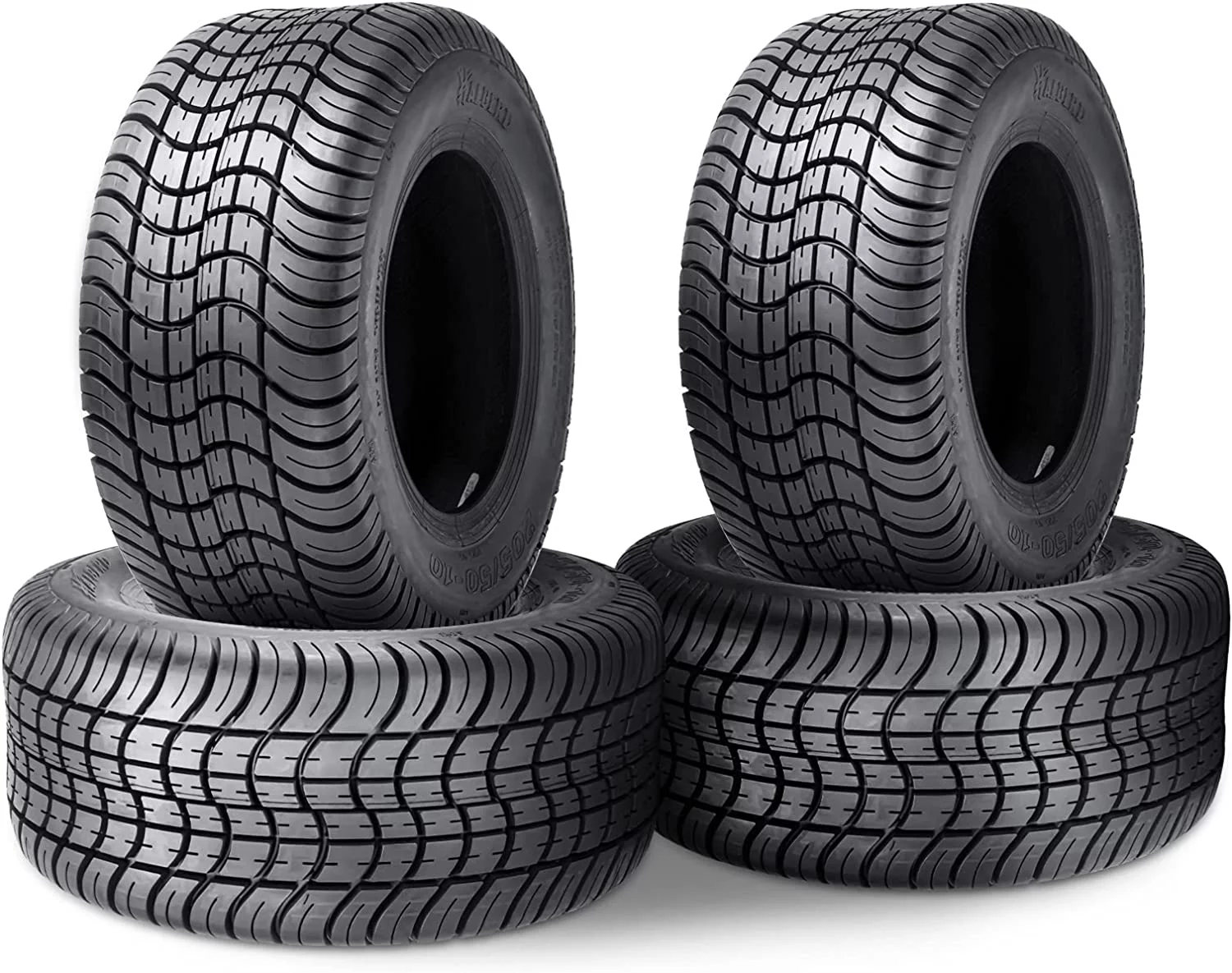 205/50-10 4PLY Golf Cart Tires 205x50-10 High Land  Ratio Tour MaX Tires for Golf Cart Club Car Set of 4