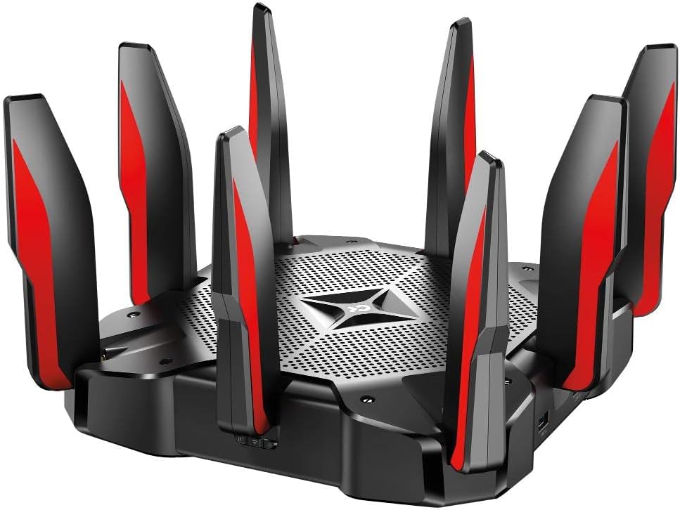 TP-Link AC5400 Tri Band WiFi Gaming Router(Archer C5400X) – MU-MIMO Wireless Router, 1.8GHz Quad-Core 64-bit CPU, Game First Priority