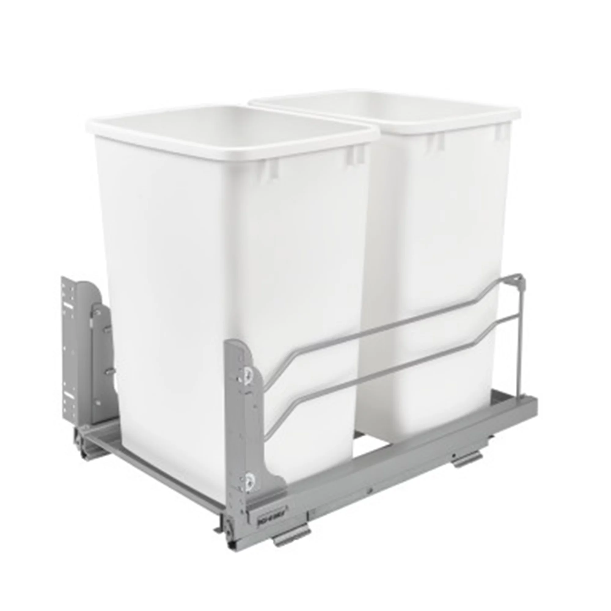 Rev-A-Shelf 35 Quart Pullout Waste Container Trash Can w/ Soft Close Slides