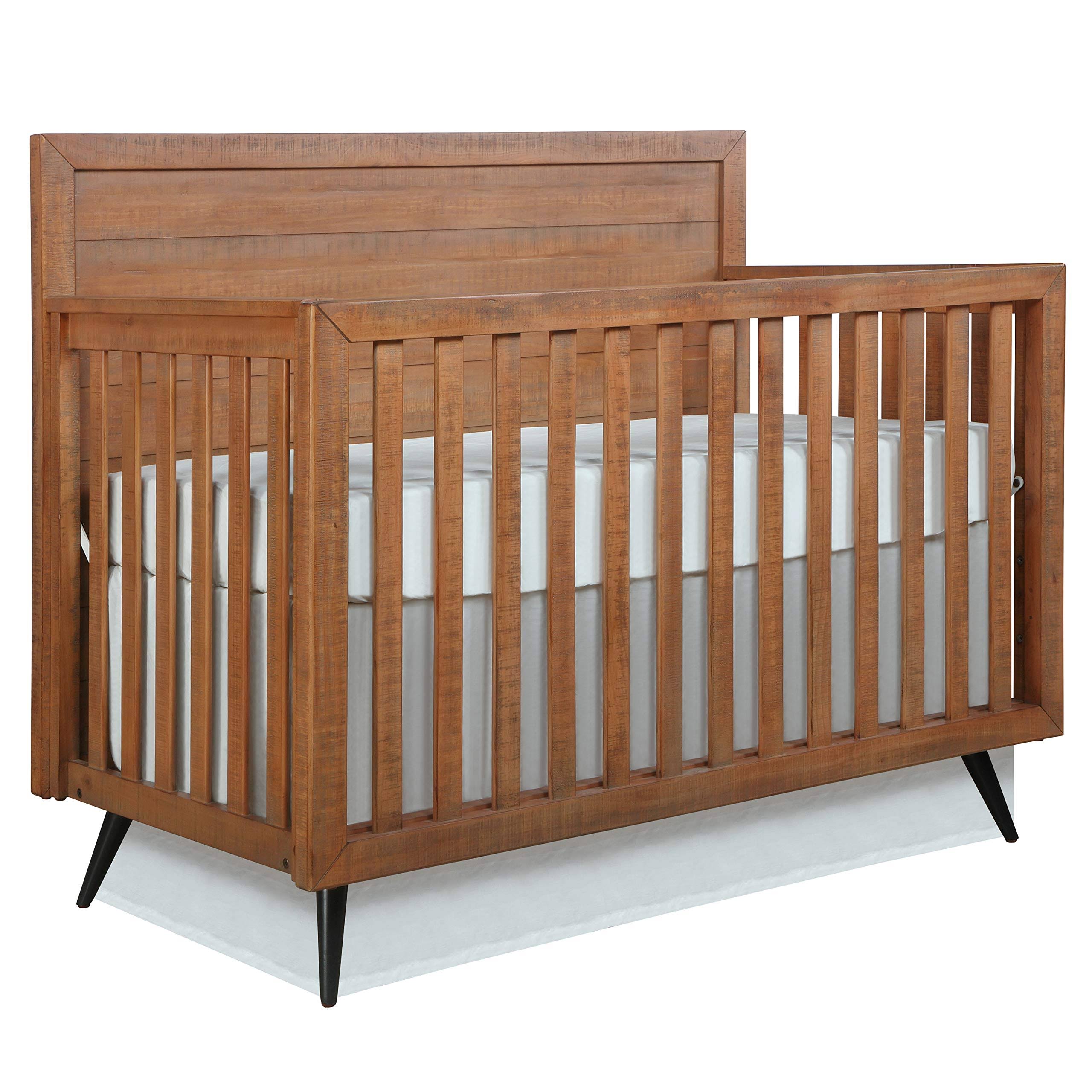 Evolur Stilnovo Mid Century 4-in-1 Convertible Crib Sugar Cane