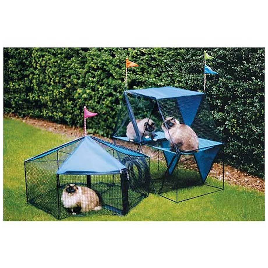 Carnival Outdoor Cat Enclosure, 72x22 X 48x22 X 40x22