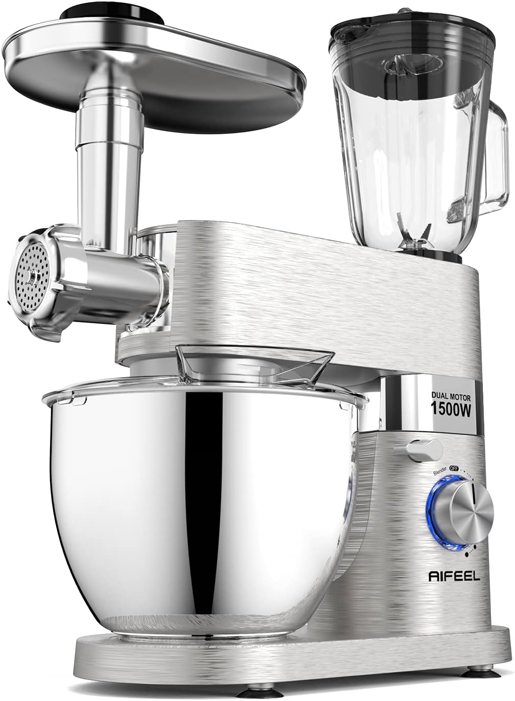 Die-cast stand mixer,Aifeel 9 Accessories Multifunctional Kitchen Mixer Low Noise