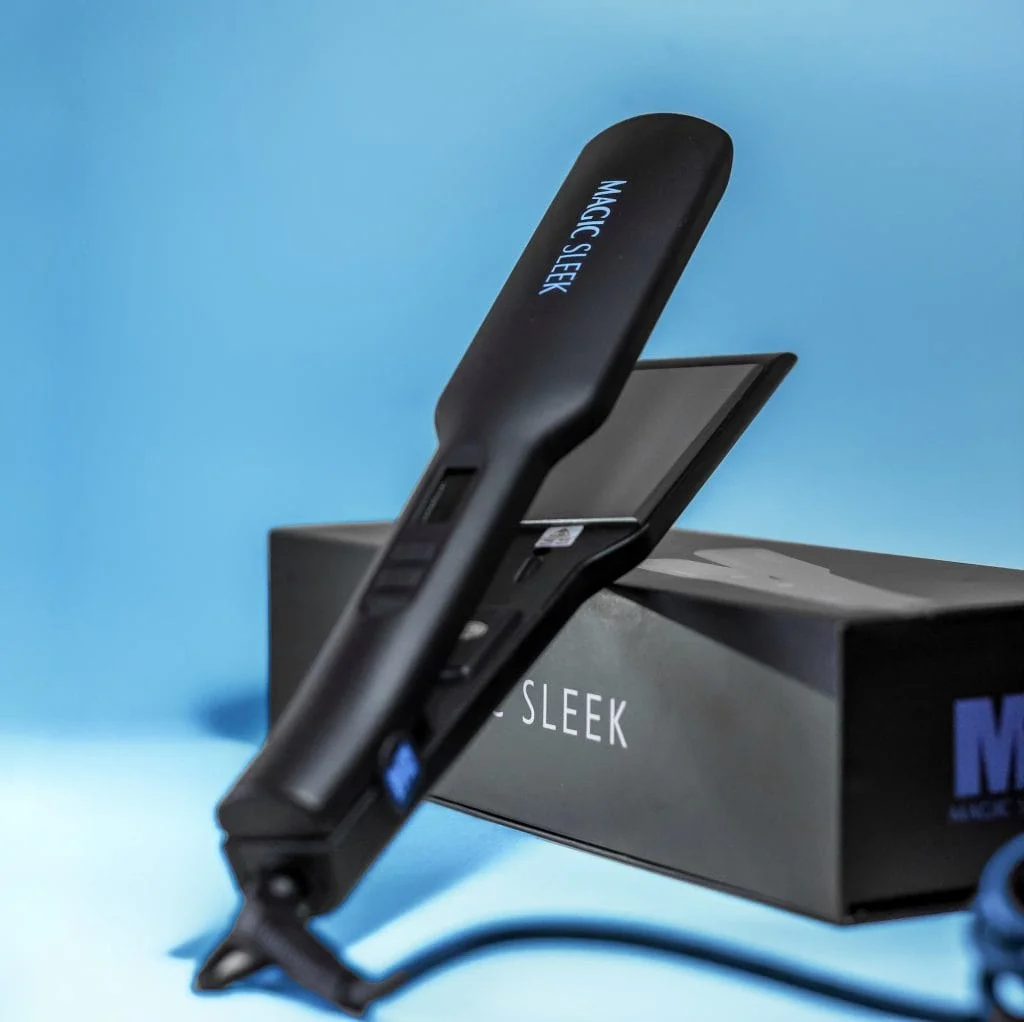 Magic Sleek Professional Titanium Flat Iron | Hair Straightener |  1.75 Inch