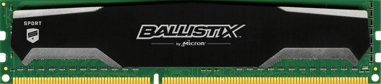 Ballistix Sport 8GB Single DDR3 1600 MT/s (PC3-12800) UDIMM 240-Pin Memory - BLS8G3D1609DS1S00 Pack of 2