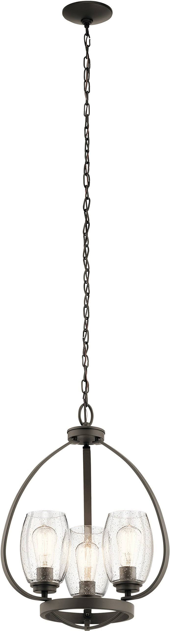 Kichler Tuscany 3 Light Mini Chandelier, Olde Bronze - 44059OZ