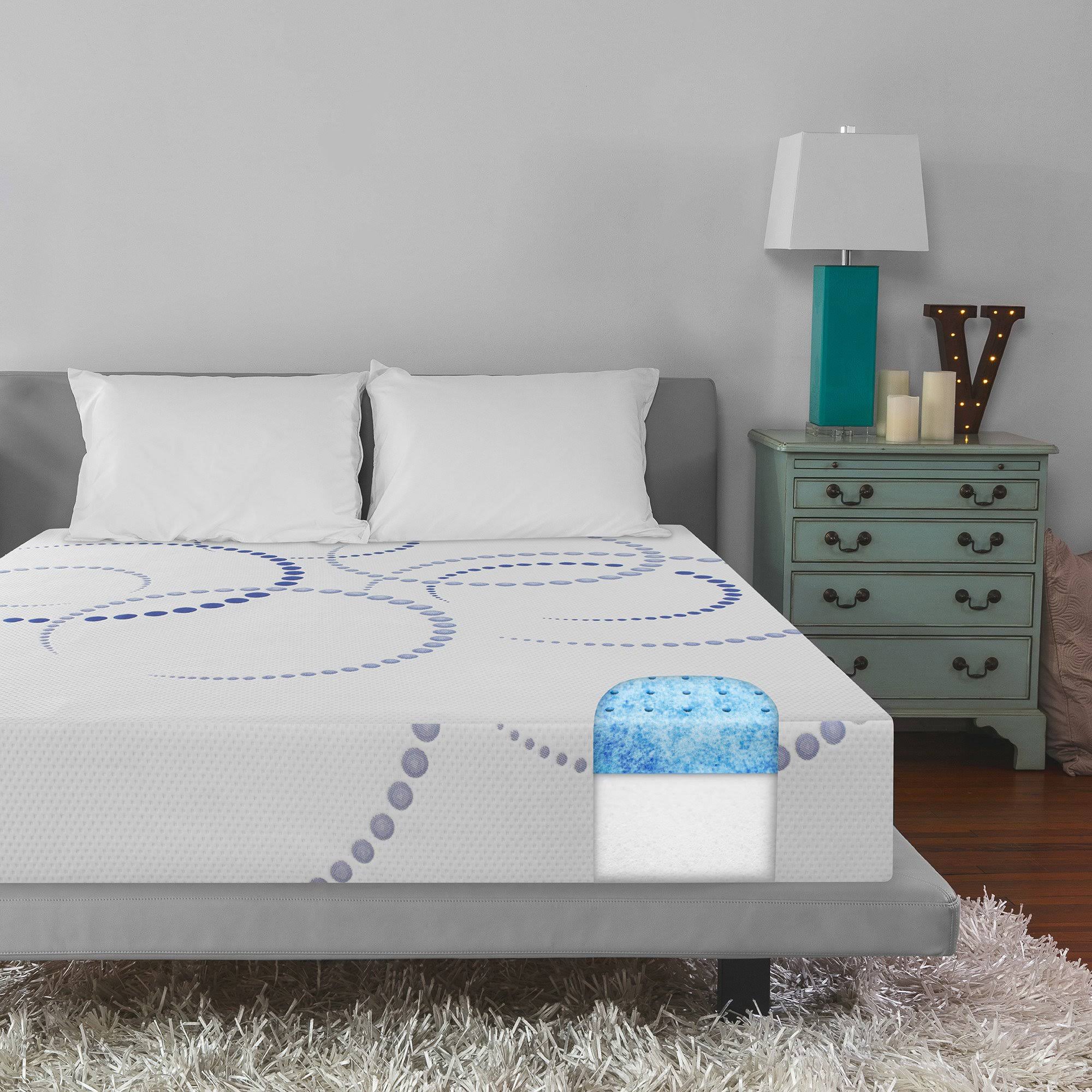 8x22 Dual Layer Gel-Infused Memory Foam Mattress-in-a-Box Twin XL