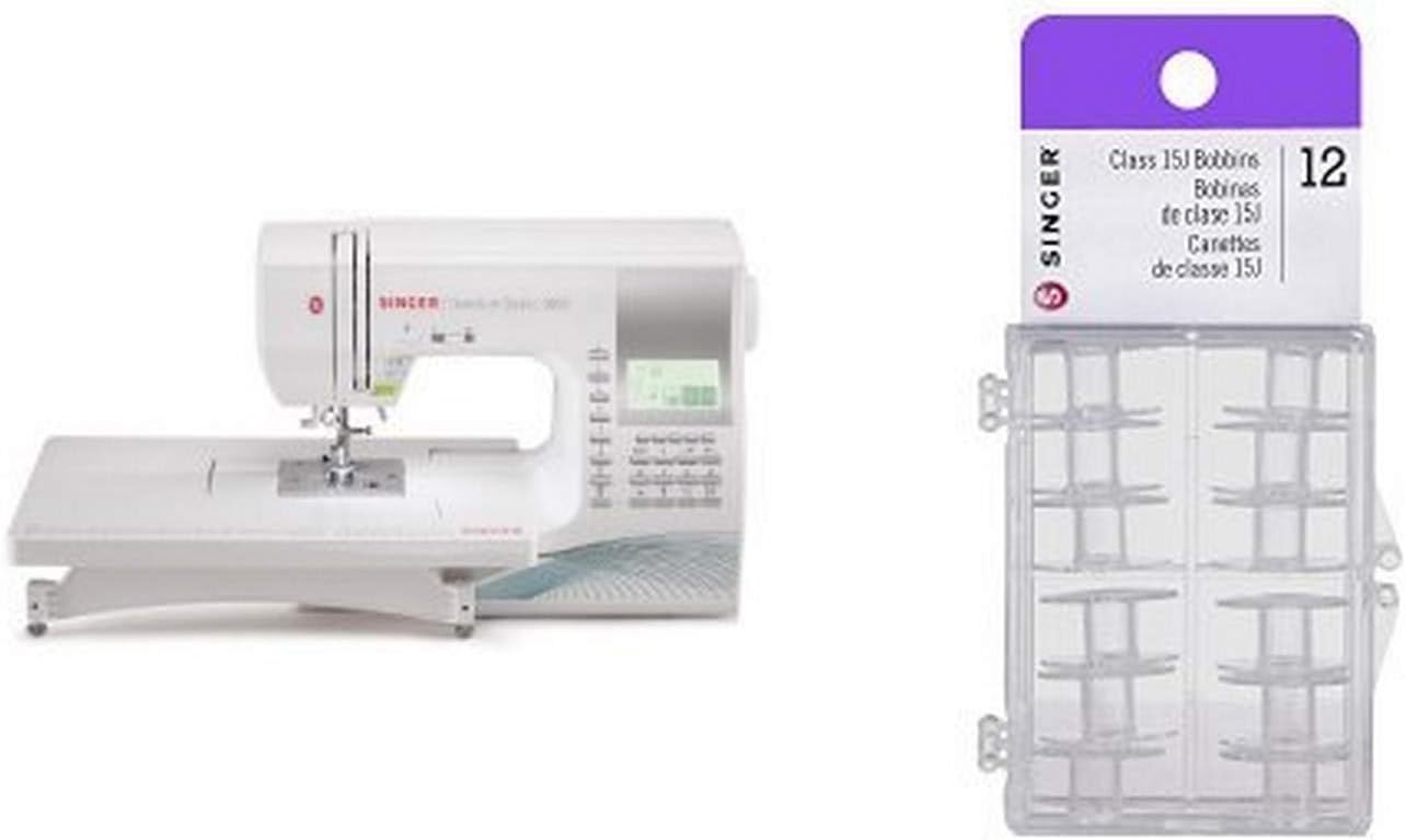 SINGER 9960 Quantum Stylist 600-Stitch Computerized Sewing Machine with Extension Table