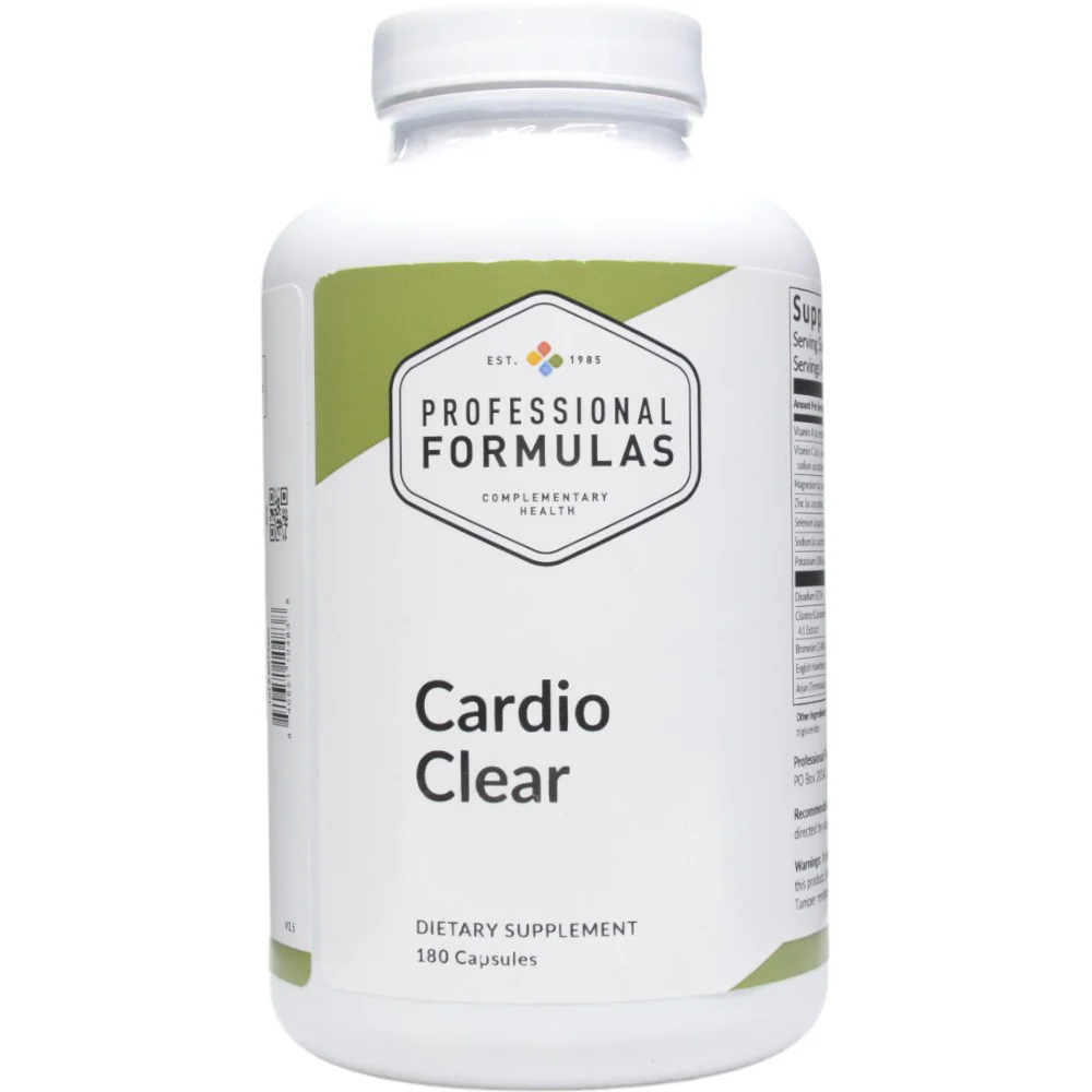 Cardio Clear 180 caps by Professional Formulas - Kansas Nuitrition - HNZSDS