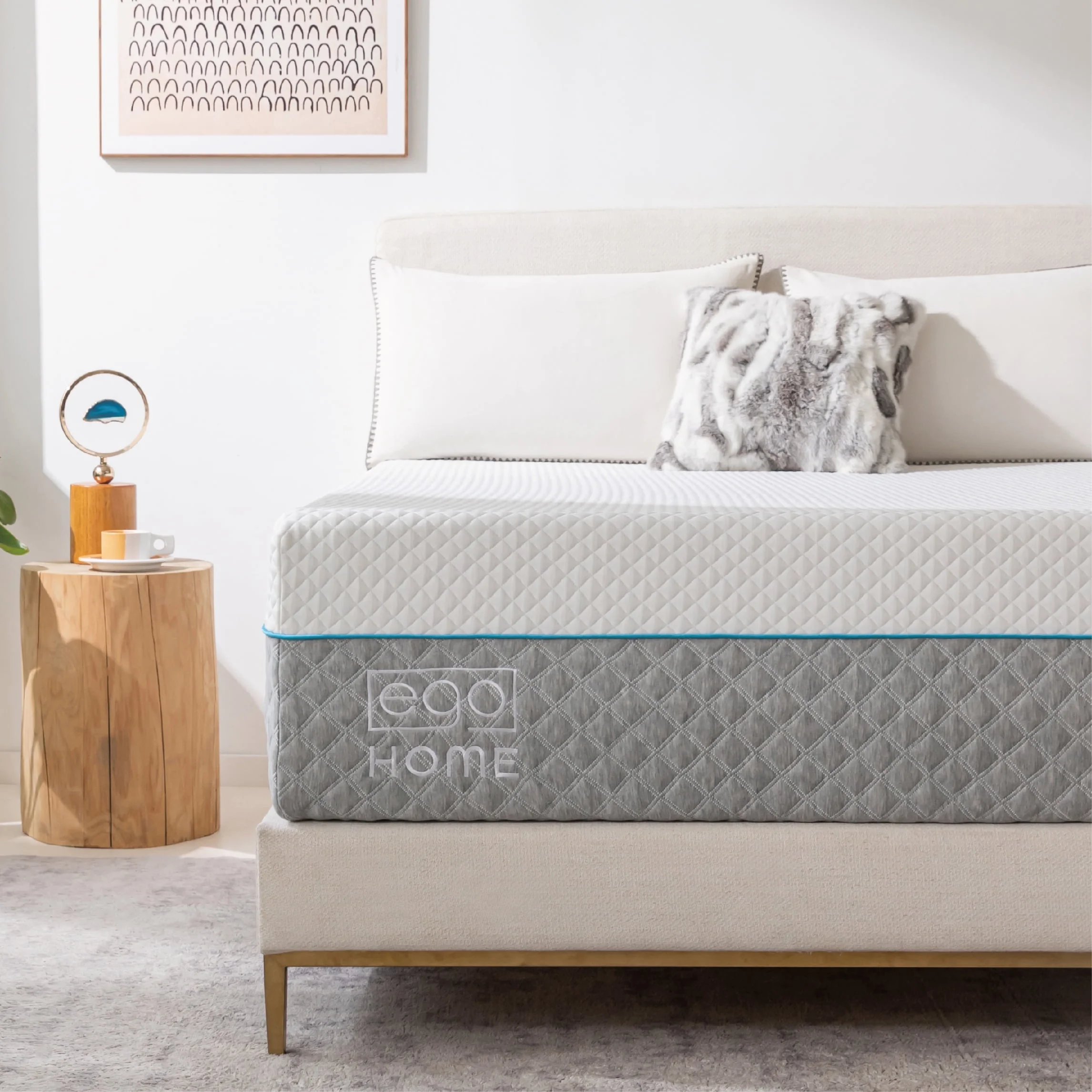 MLILY Ego Home 14 inch Queen Mattress in a Box, Gel Memory Foam Mattress, Medium