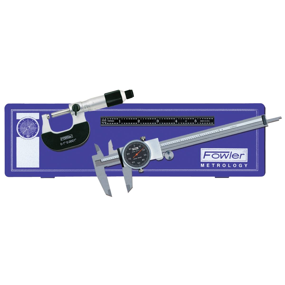 Fowler Measuring Caliper Micrometer Mechanics Set