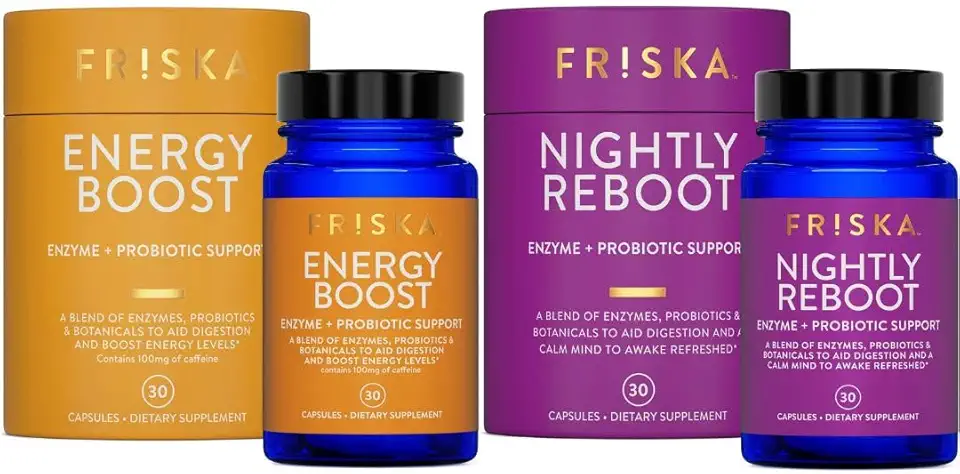 FRISKA Energy Boost and Nightly Reboot Bundle - Kansas Nuitrition - HNZSDS