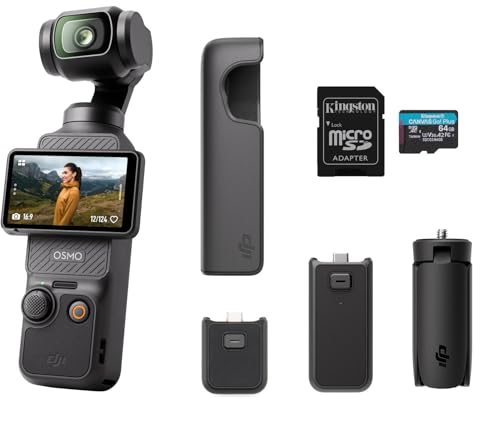 DJI Osmo Pocket 3 Capture More Combo, Vlogging Camera with 1'' CMOS & 4K/120fps Video, 3-Axis Stabilization, Fast Focusing, Face/Object Tracking