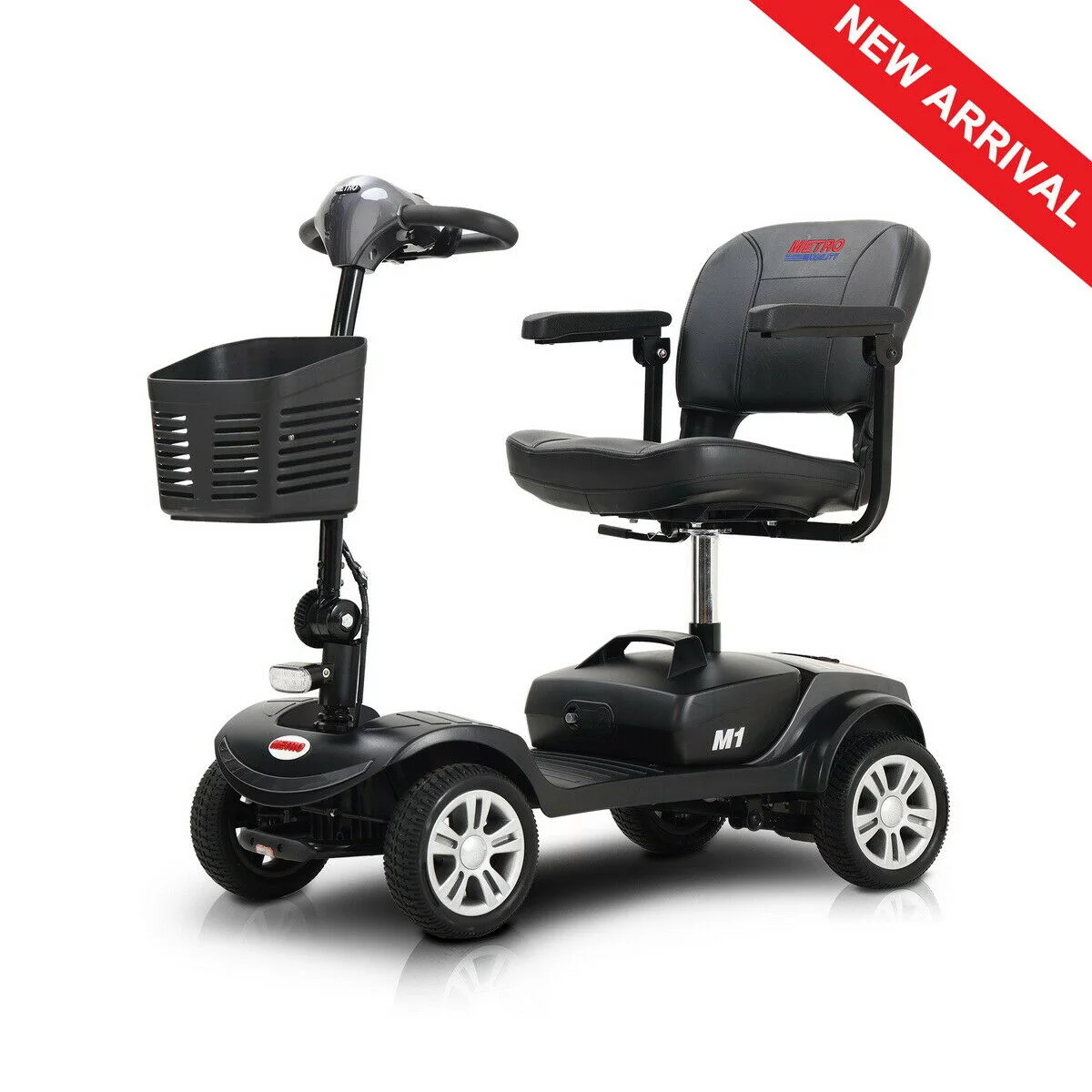 Mobility Scooters for Adults,Four Wheel Garden outdoor hot sell lightweight compact mobility scooters, METALLIC GREY - Curated Treasures Market