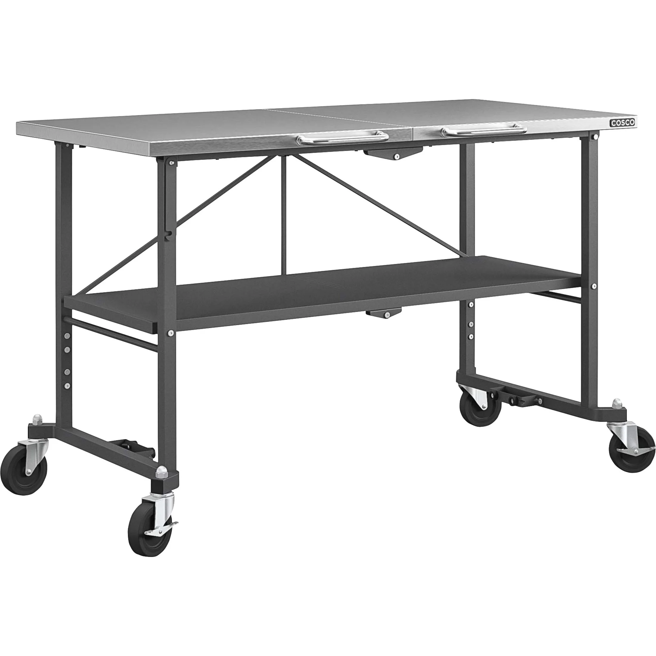 Novogratz BBQ Food Prep Station, Charcoal Gray