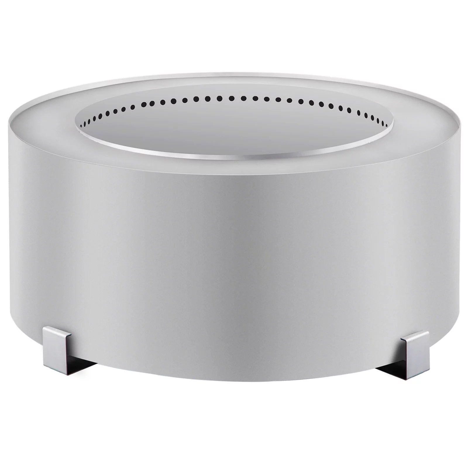 VEVOR Smokeless Fire Pit, Stainless Steel Stove Bonfire, 27.6 inch Diameter Wood Burning Fire Pit